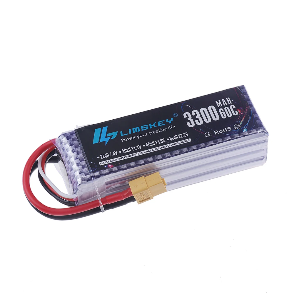 Batería LiPo 4S 14.8V 3300mAh  - Lipo Battery 4S reseña y precio
