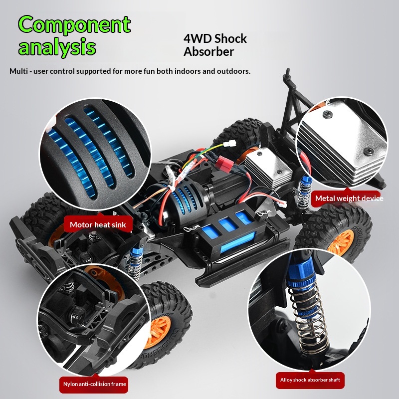 Huangbo Rc 1:10 Coche Telediri - Rc Hobby Off Road reseña y precio