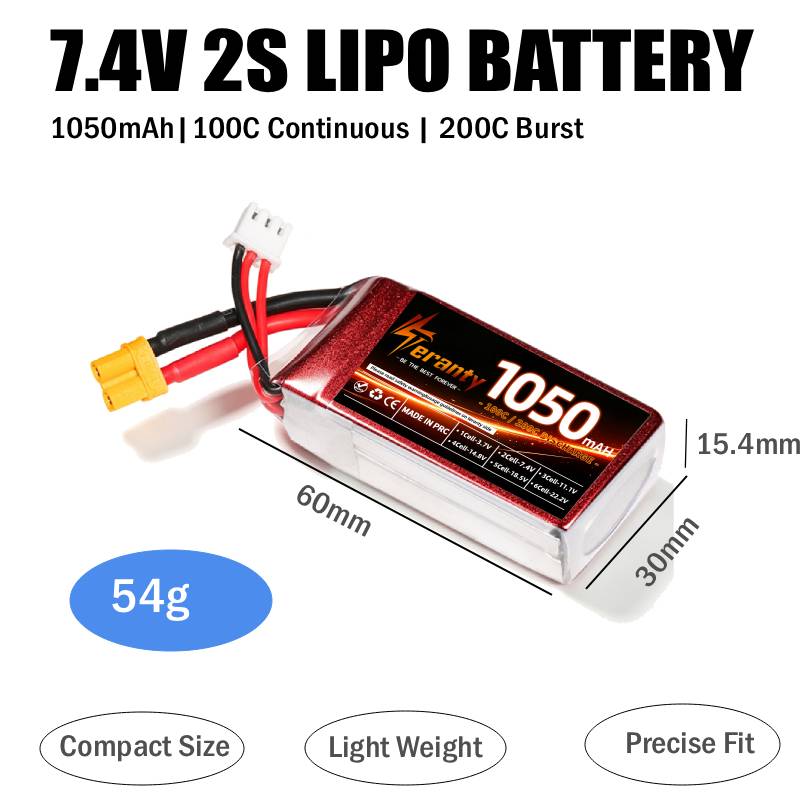 2 unidades de batería Lipo RC  - Lipo Battery 4S reseña y precio