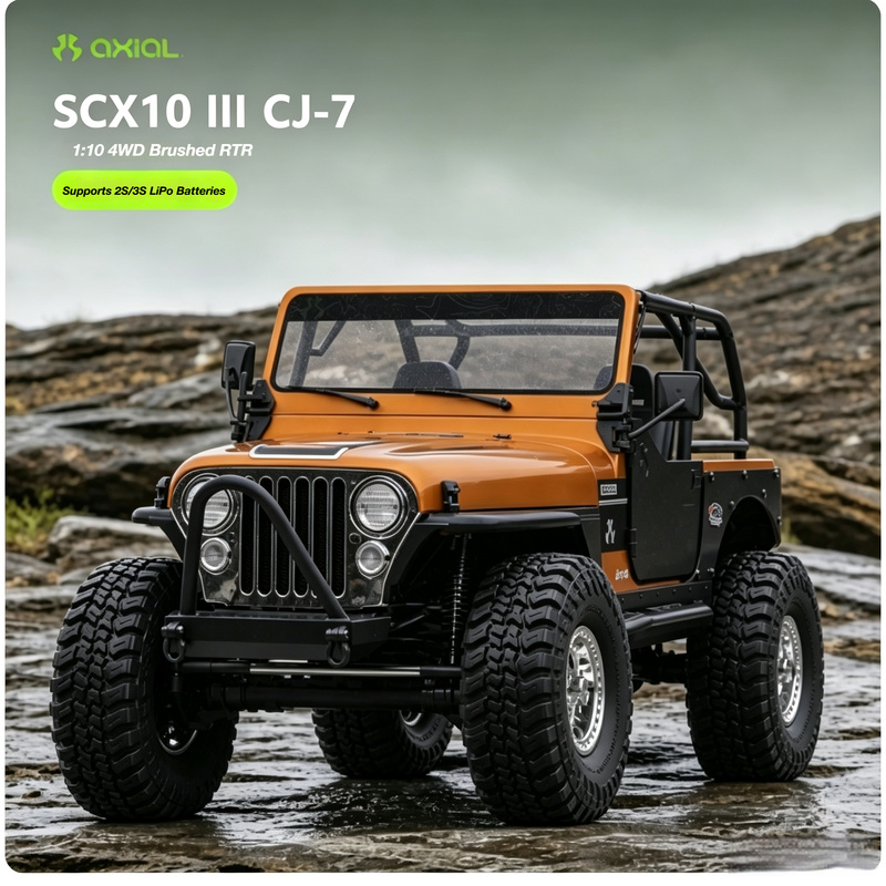 Axial 1/10 Scx10 Iii Cj-7 4wd  - Rc Hobby Off Road reseña y precio
